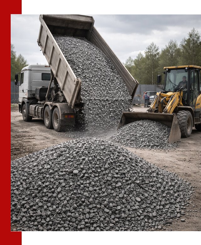 Доставка и продажа щебня гранитного в Кушве