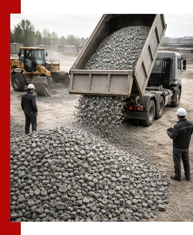 Доставка гранитного щебня фракции 20-40 в Кушве