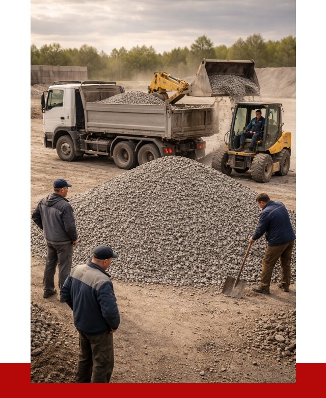 Гравийный щебень фракция 5-20 в Кушве от 2464 р. ПРОНЕРУДКшв
