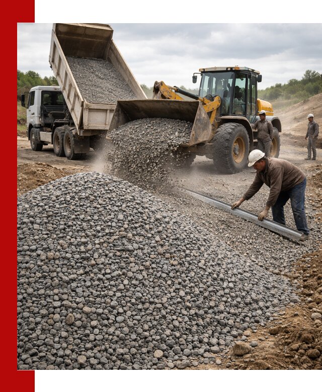 Гравийный щебень фракция 5-20 с доставкой в Кушве