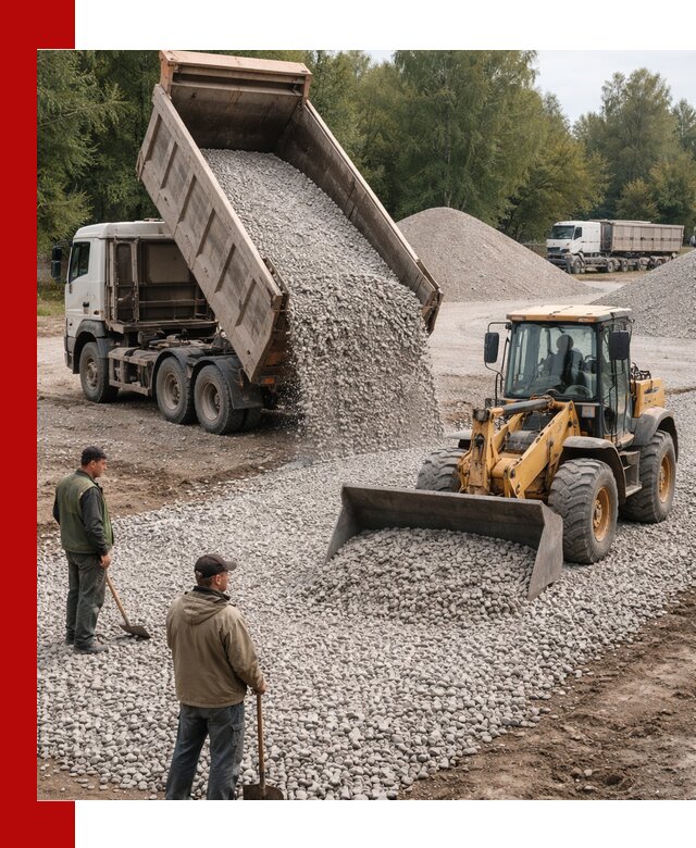 Купить гравийный щебень фракция 20-40 в Кушве с доставкой