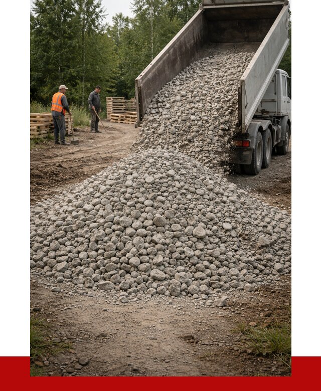 гравийный щебень фракция 70-120 в Кушве от 2515 р. ПРОНЕРУДКшв