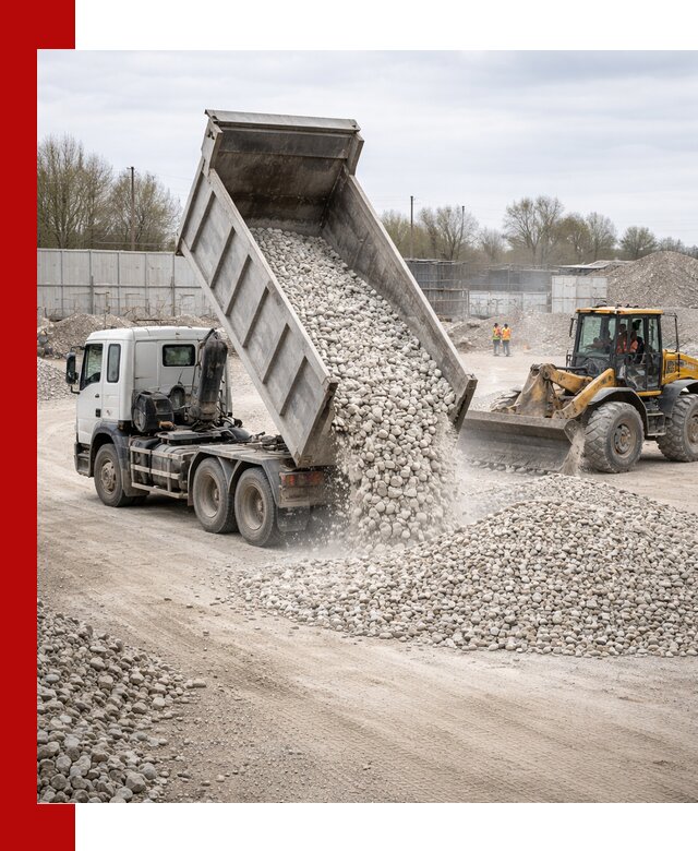 Доставка и продажа известнякового щебня в Кушве
