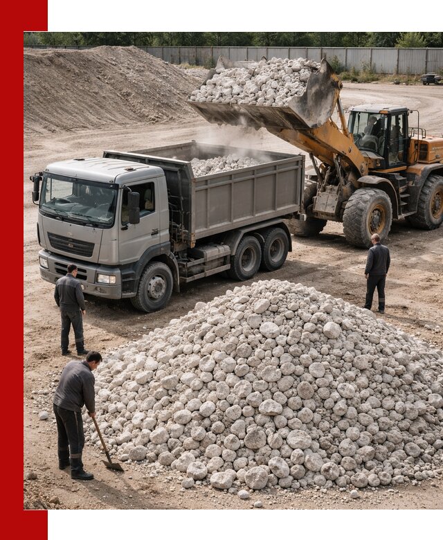 Известняковый щебень фракция 70–150 с доставкой в Кушве