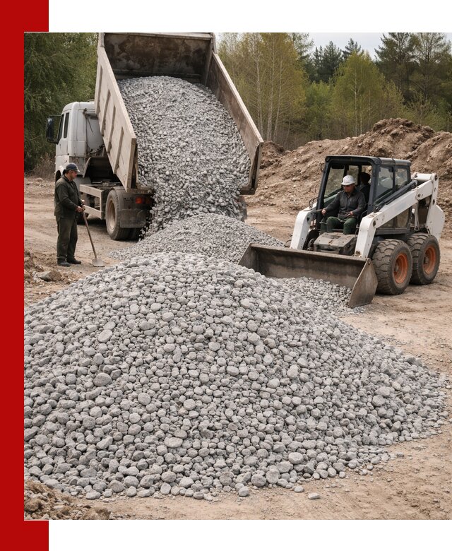 Доставка доломитового щебня в Кушве напрямую от карьера