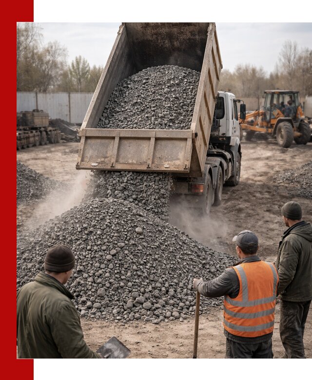 Доставка шлакового щебня в удобные сроки по выгодной цене в Кушве