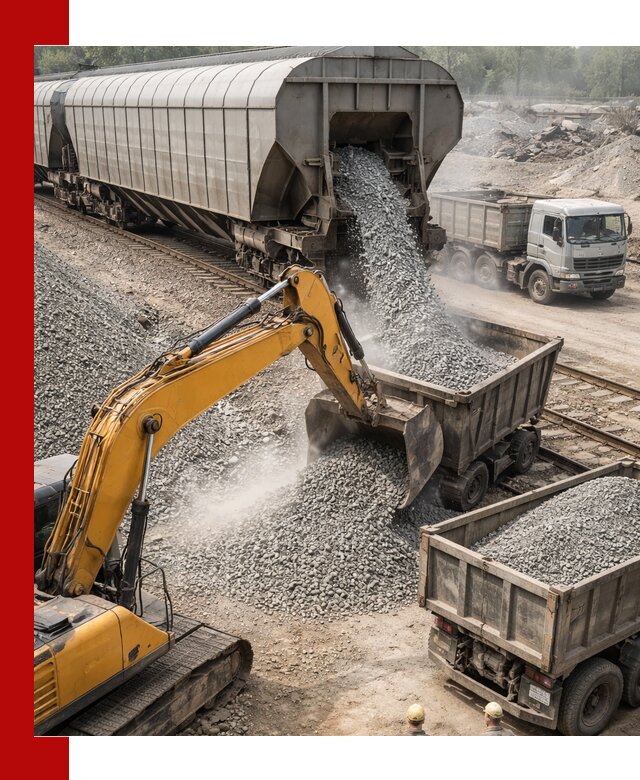 Доставка железнодорожного щебня в Кушве крупными партиями быстрого отгруза