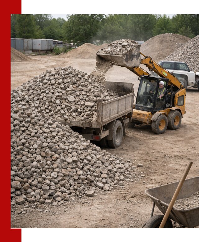 Доставка вторичного щебня в Кушве для строительных работ