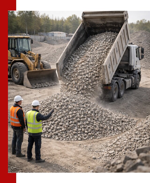 Вторичный щебень фракция 40–70 доставка в Кушве