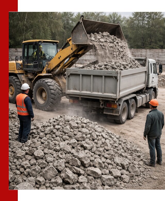 Вторичный щебень фракция 70–150 в Кушве с доставкой