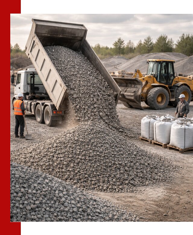 Бетонный щебень фракция 5–20 с доставкой в Кушве