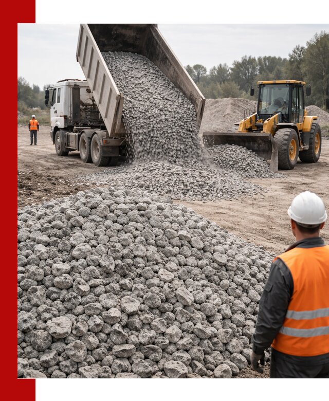 Доставка бетонного щебня фракции 20-40 в Кушве