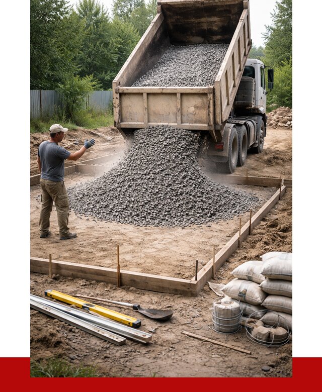 Купить щебень для фундамента в Кушве от 4619 р. | ПРОНЕРУДКшв