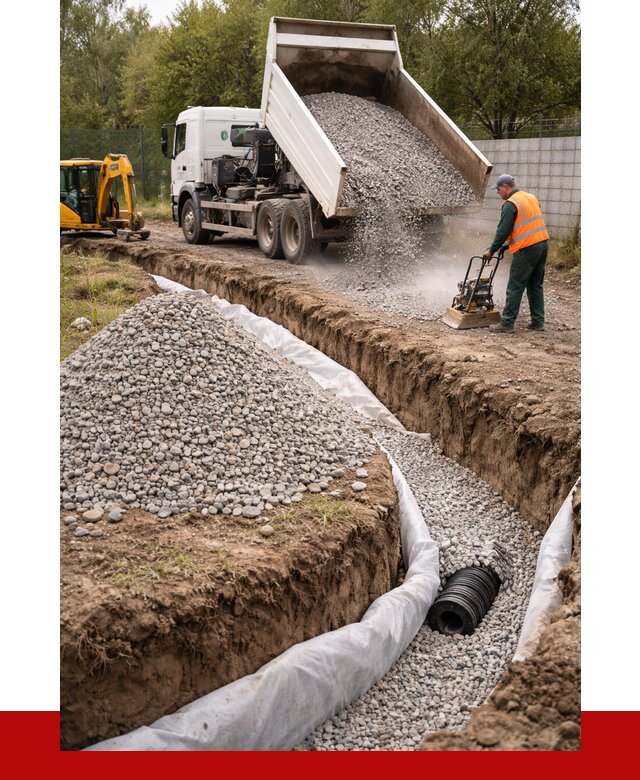 Щебень для дренажа в Кушве от 1899 р., ПРОНЕРУДКшв доставка