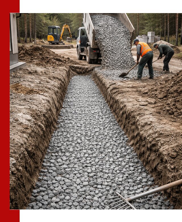 Щебень для дренажа с доставкой в Кушве высокого качества