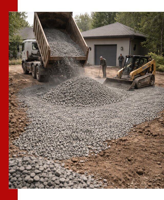 Щебень для парковки в Кушве: доставка и укладка качественного материала