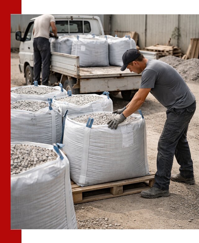 Доставка щебня в мешках по выгодным ценам в Кушве