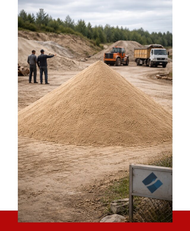 Карьерный песок навалом в Кушве от 1848 р. | ПРОНЕРУДКшв