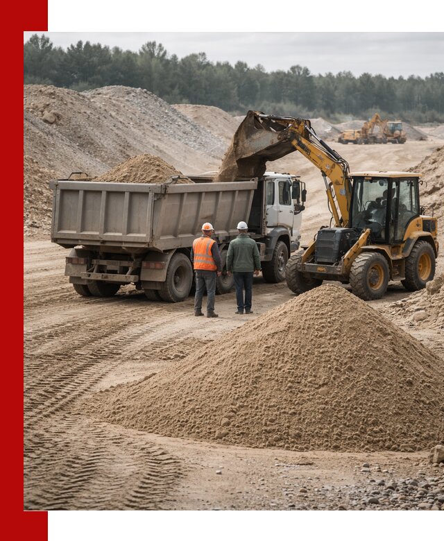 Карьерный среднезернистый песок с доставкой в Кушве