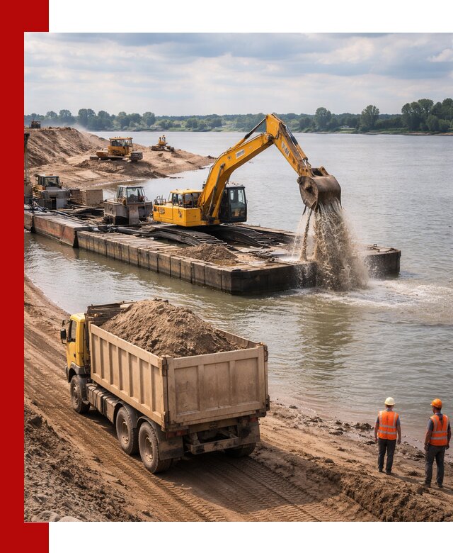 Намывной песок с доставкой в Кушве оптом и в розницу