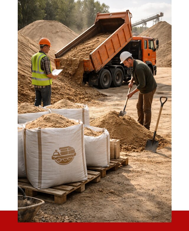 Строительный песок в Кушве от 2258 р. с доставкой, ПРОНЕРУДКшв