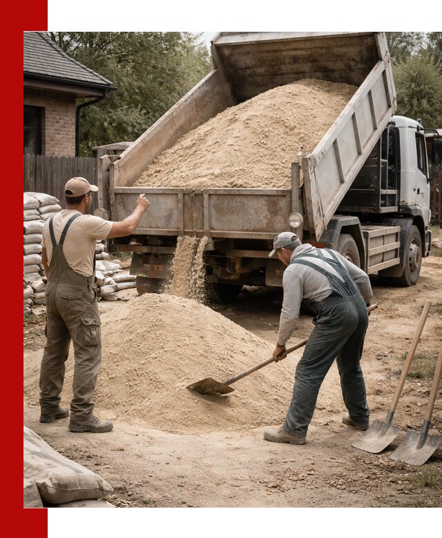 Песок для штукатурки с доставкой в Кушве качественный и чистый