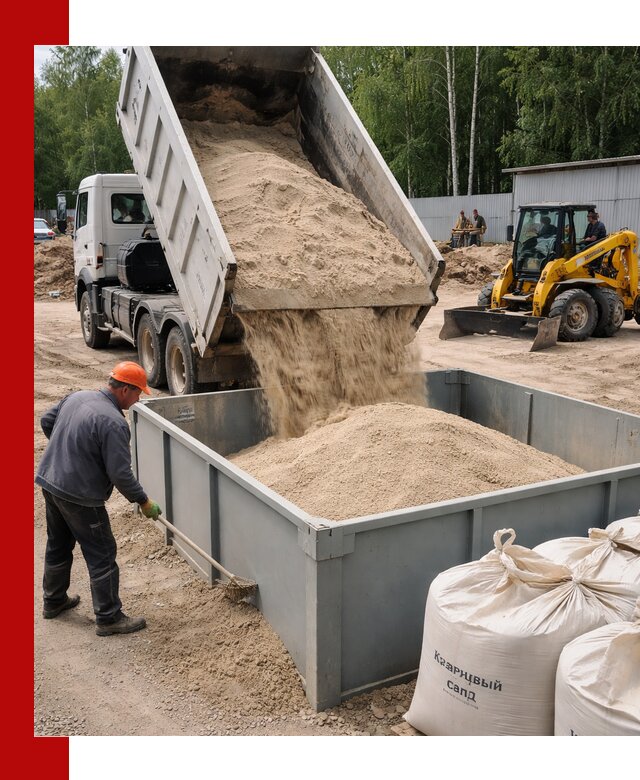 Кварцевый песок для фильтра в Кушве — доставка и качество