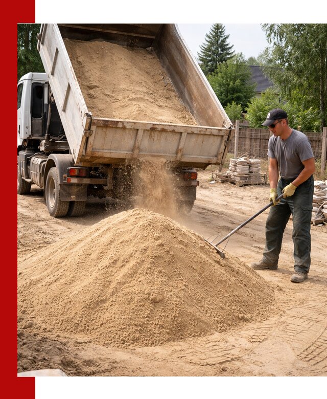 Доставка сухого песка самосвалами в Кушве
