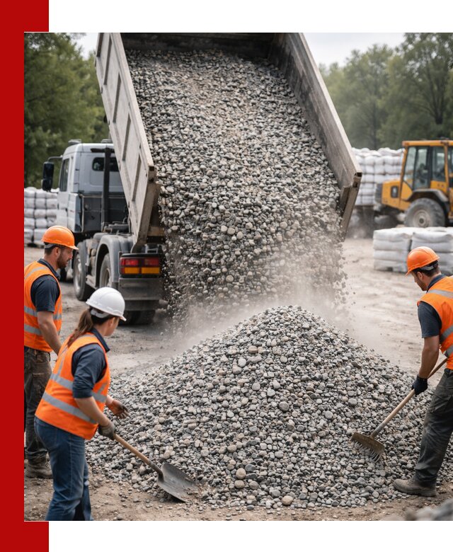Доставка гравия и камня в Кушве оптом и в розницу