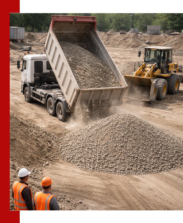 Щебень с песком (ЩГПС С2) с доставкой в Кушве