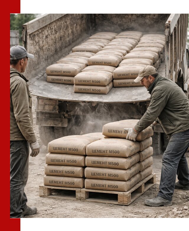 Цемент М500 с доставкой самосвалом в Кушве