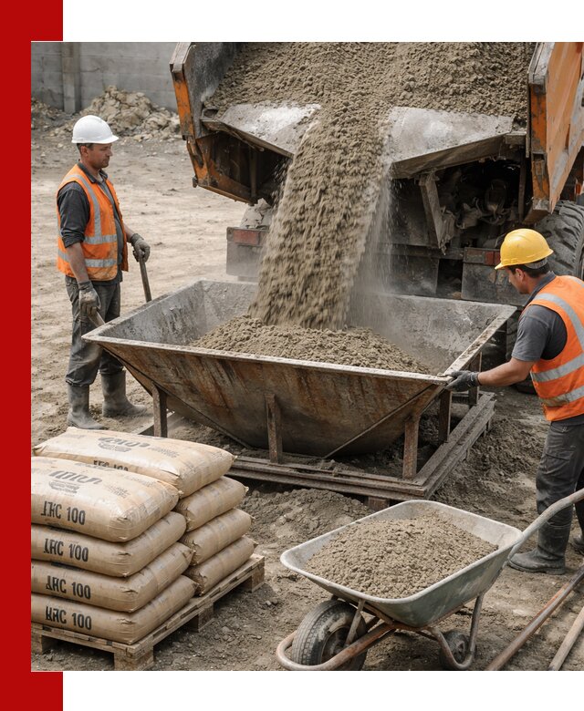 Доставка цементно-песчаной смеси М100 в Кушве