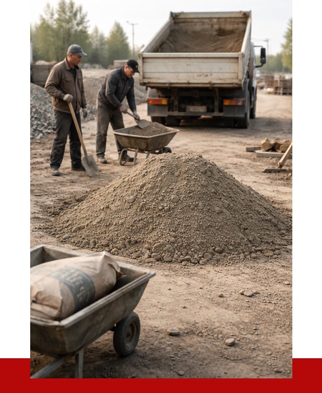 Цементно-песчаная смесь М150 в Кушве от 4825 р. | ПРОНЕРУДКшв