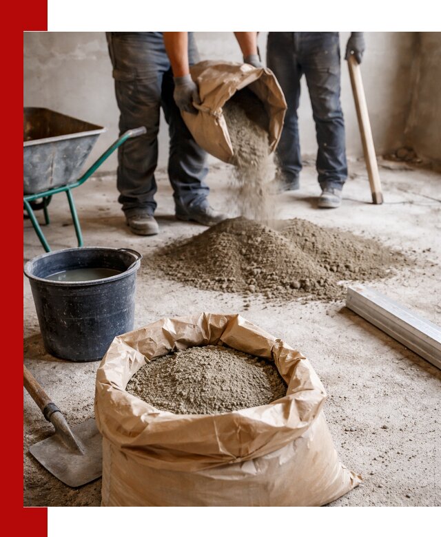 Доставка сухой смеси для стяжки в Кушве