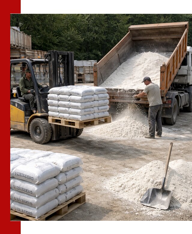 Доставка строительной извести оптом и в розницу в Кушве