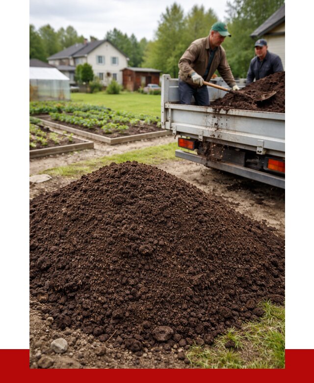 Плодородный грунт в Кушве с доставкой от 4311 р. | ПРОНЕРУДКшв