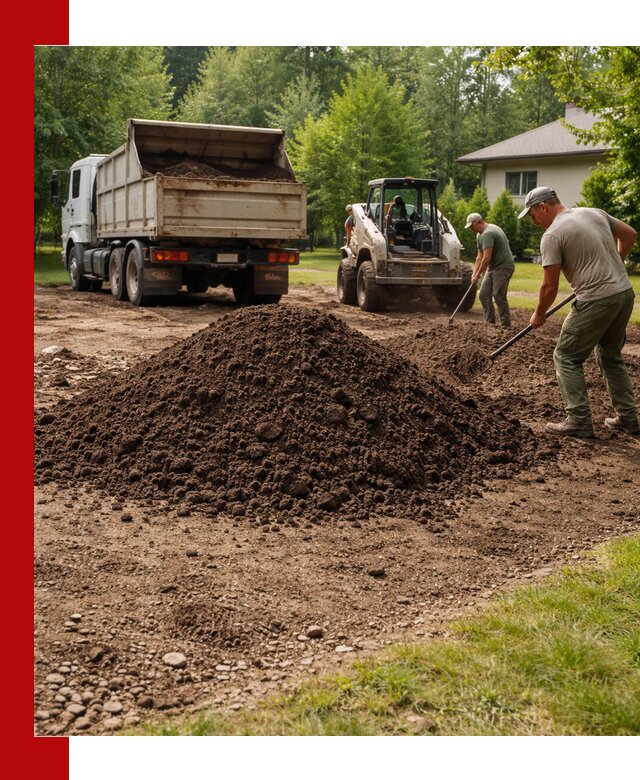 Доставка и укладка грунта для газона в Кушве