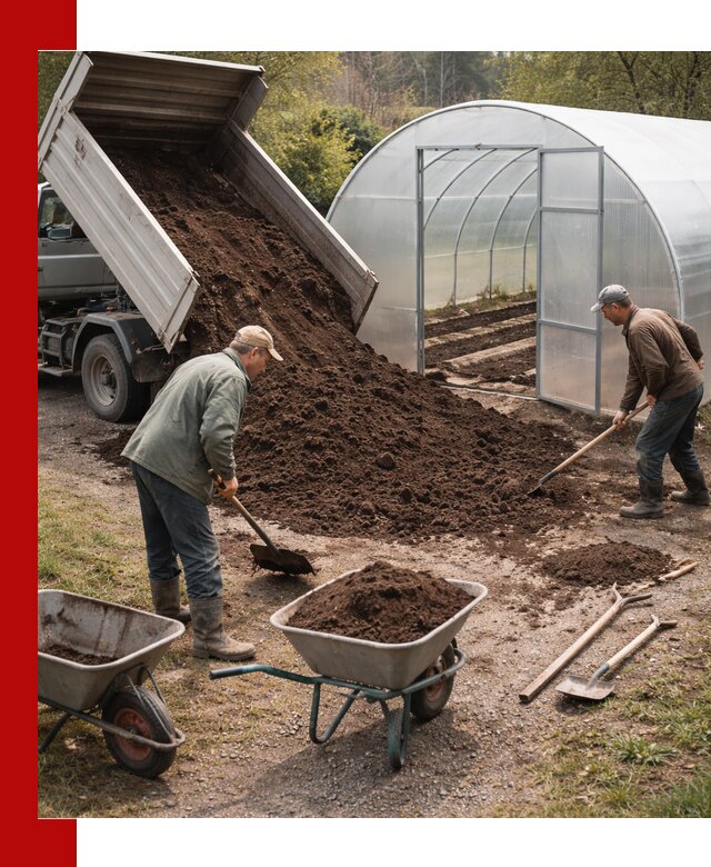 Грунт для теплицы с доставкой в Кушве — плодородный субстрат под растения