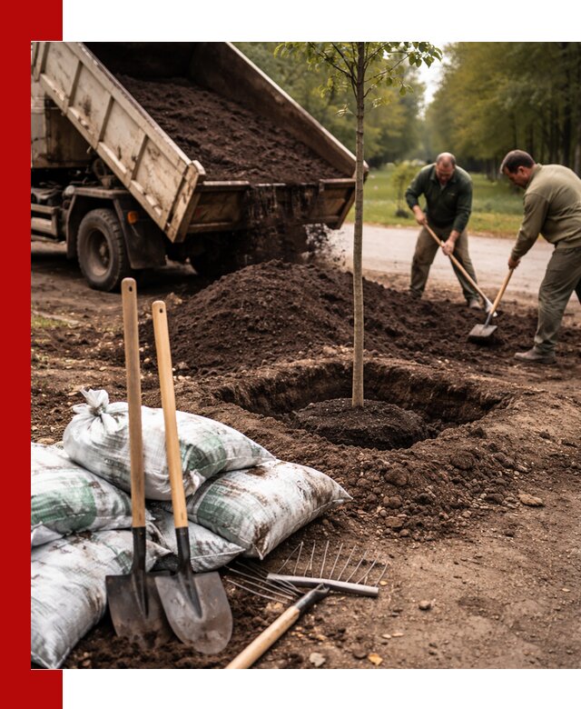 Грунт для посадки деревьев в Кушве — доставка и подготовка почвы