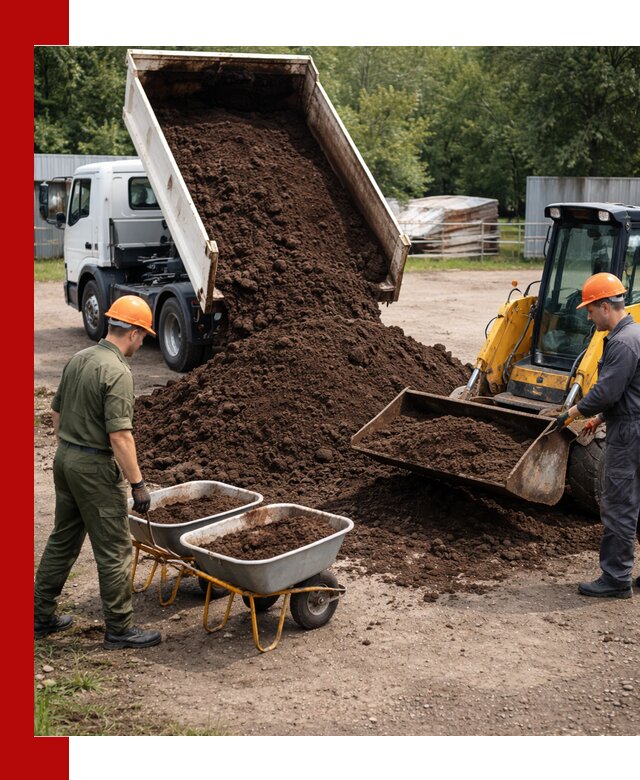 Доставка торфо-земляной смеси в Кушве для огорода и ландшафта