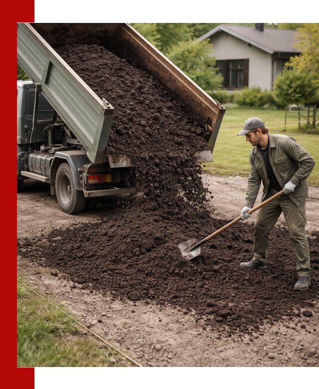 Чернозем для газона с доставкой в Кушве быстро и качественно