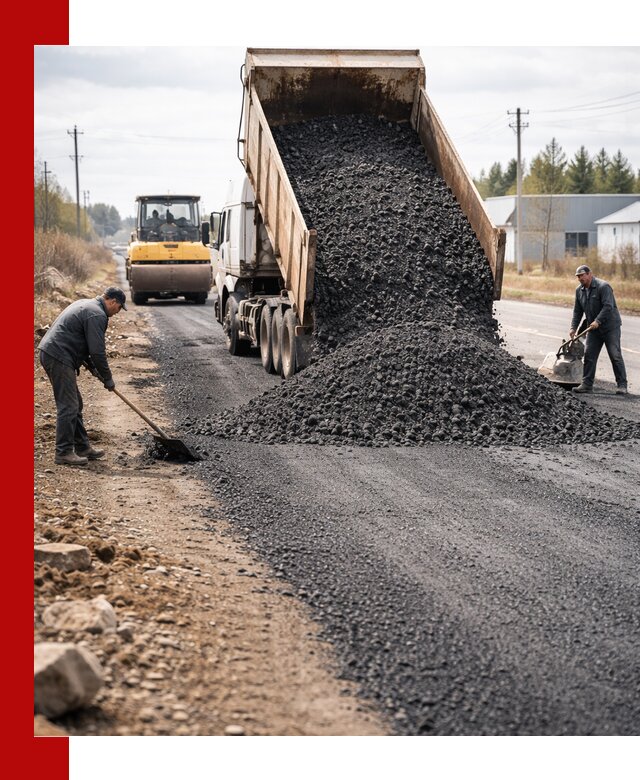 Асфальтовая крошка для дорог в Кушве — поставка и доставка