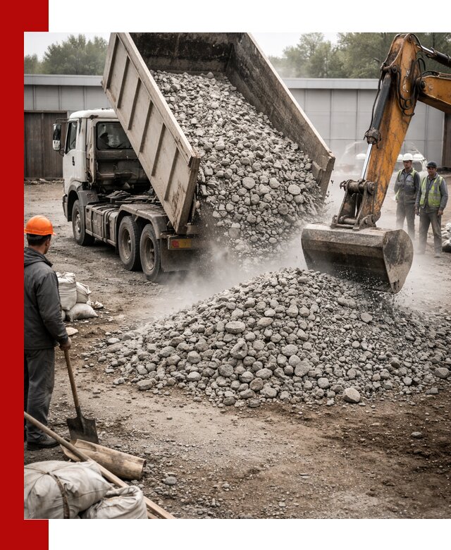 Доставка дробленого бетона в Кушве оптом и в розницу