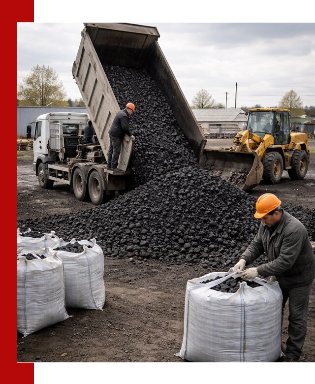 Доставка каменного угля в Кушве оптом и в розницу