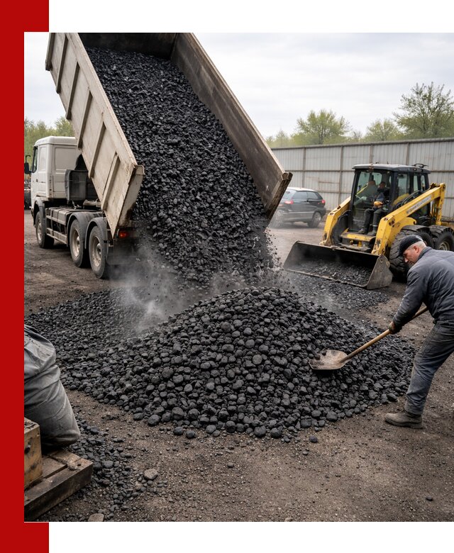 Доставка угля орех в Кушве оптом и в розницу