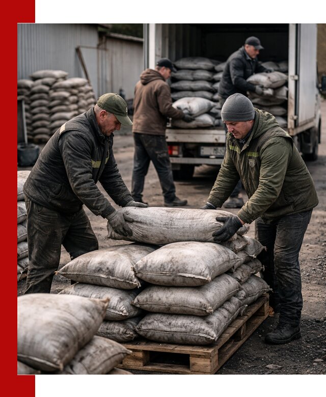 Доставка угля в мешках по выгодным ценам в Кушве