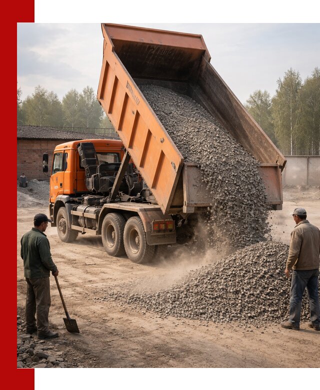 Доставка самосвалом 20 м3 в Кушве быстро и надежно