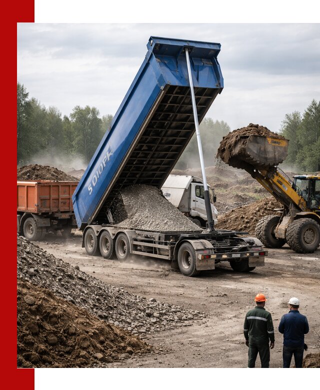 Аренда тонар 40 тонн в Кушве с доставкой материалов