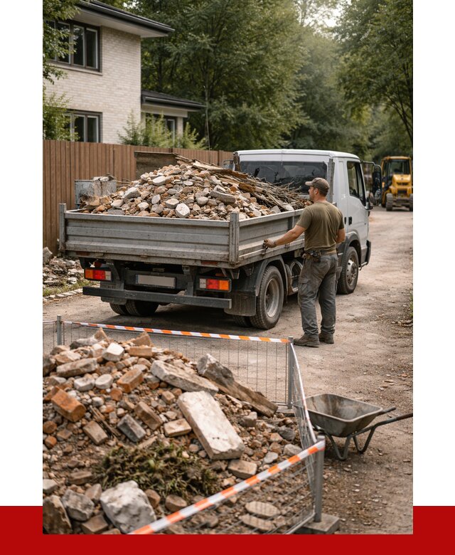 Вывоз строительного мусора с погрузкой в Кушве от 7699 р | ПРОНЕРУДКшв