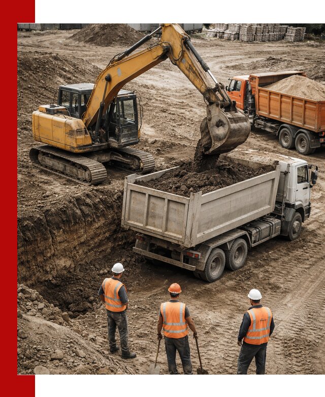 Разработка грунта для строительства и благоустройства в Кушве